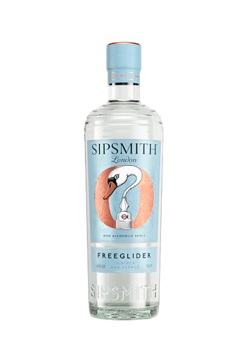 Sipsmith | FreeGlider | Craft | Non Alcoholic | Made with Distilled Botanicals | Yuzu & Orange | Juniper & Capiscum | 0.5% ABV | 70cl
