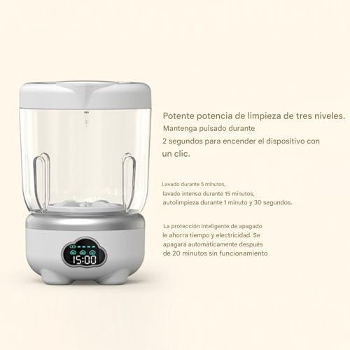 Mini machine à laver de précision avec écran numérique 1,6 l pour linge - 5