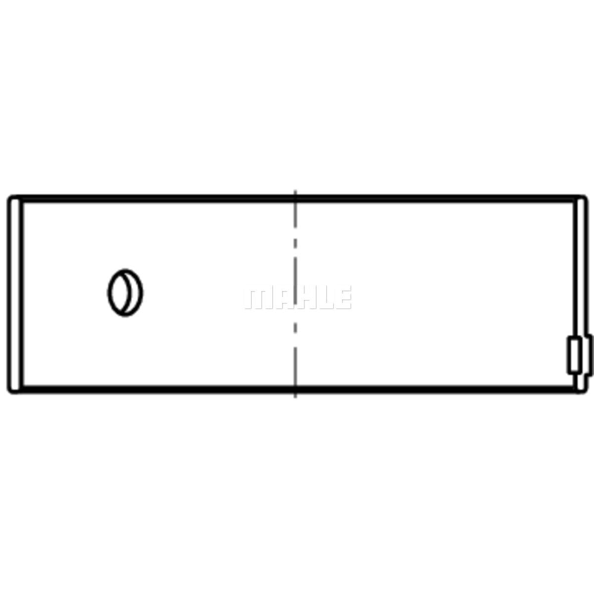 MAHLE ORIGINAL 227 PL 21858 000 Bronzina di biella Bronzine Motore Bronzine Motore Bronzine di Banco