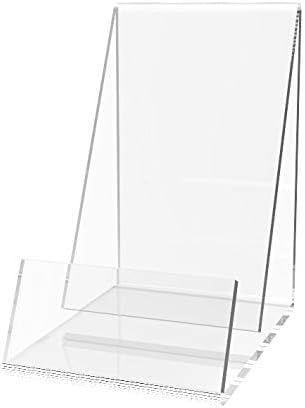 FixtureDisplays® Tarjetero de acrílico de mesa Lucite de plexiglás 20008