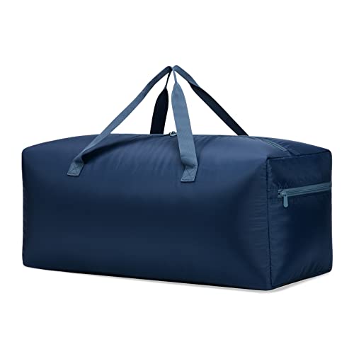 Foldable Duffel Bag 30" / 75L Lightweight with Water Rresistant for Travel-Navy Blue