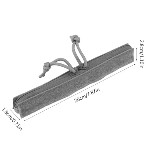 Poche tactique administrative zippée scratch pour accessoires de portage modulaires - 2