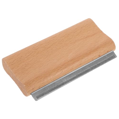 SEWOART Sturdy Horse Brush for Grooming Pet Hair Removal Comb Dog Detangler Brush Made of Stainless Steel Wood