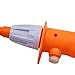 ZHEQOGZH Handheld Cattle Prod Electric Livestock Prod Stick for Cow Pig Sheep 41.3 Inches, Batteries-Operated, Orange