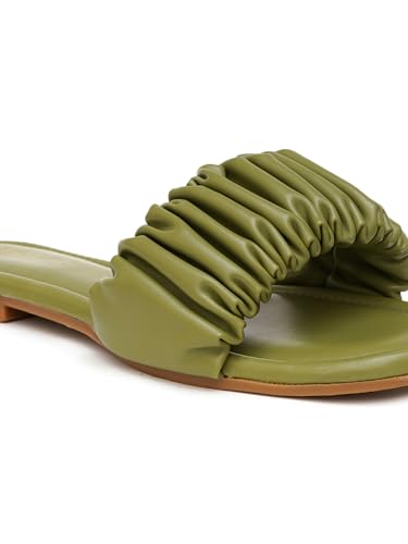 Image of Women's Radiant Flat Sandals Lightweight & Flexible Comfortable Design Anti-Skid Sole Versatile Style For Girls /Ladies