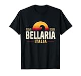 bellaria italia | bellaria emilia-romagna italia retro wave maglietta