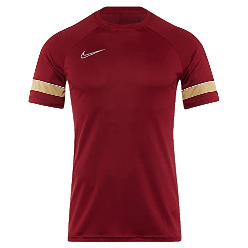 Nike Fille Dri-fit Academy 21 Maillot manches courtes, Team Red/White/Jersey Gold/White, XL EU