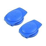 TNAIYH Car Washer Fluid Cap, 2PCS OEM#3Q0955455 Vehicle Windshield Wiper Reservoir Water Tank Bottle Cap Cover, Automotive Replacement Accessories, Compatible with Atlas Tiguan Jetta