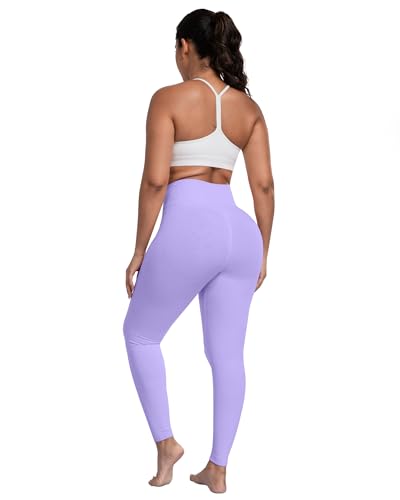 Image of ATHVOTAR Workout Gym Leggings Women, High Waisted Seamless Butt Lifting Scrunch Butt Sports Leggings