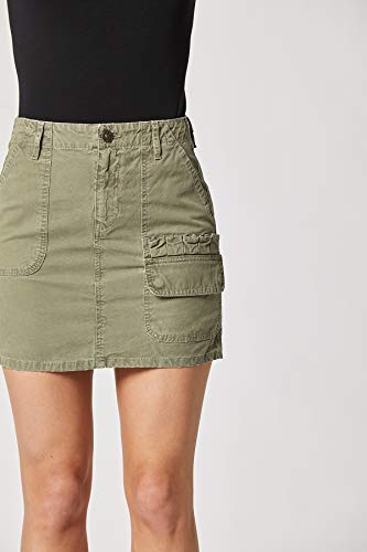 Hudson Jeans Women's Hunter Mini Skirt, Military Olive, 34 #TOP4