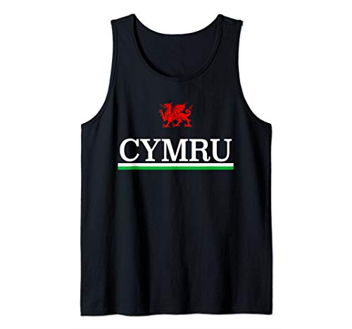 Cymru Y Ddraig Goch Welsh Shirt Red Dragon Of Wales Flag Tank Top