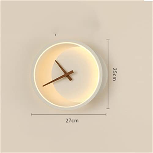 Lámpara de pared reloj redondo nórdico Lucina decoración para salón 5