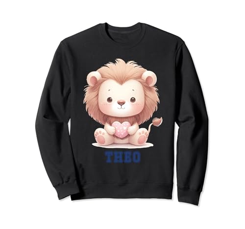 Theo Baby Lion Baby Boy Name Sweatshirt