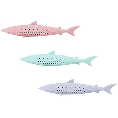 NA 3 Pack Pet Toothbrush Toy Pet Cat Fish Shape Toothbrush with Catnip Pet Molar Stick Silicone Fish Toys Cat Teeth Cleaning Brush