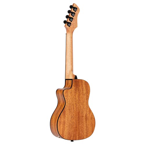 Ortega Guitars Ukulélé Concert électro-acoustique – Série Horizon – tête inversée – Acajou, Okoumé (RUHZ-CE-MM) - Les Beatles, Paul McCartney, John Lennon, RIngo Starr, George Harrison Ortega Guitars Ukulélé Concert électro-acoustique - Série Horizon - tête inversée - Acajou, Okoumé (RUHZ-CE-MM) – Image 3