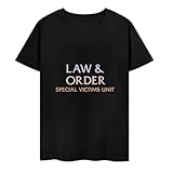 Law & Order SVU Special Victims Unit Logo NBC TV Show T-Shirt tee Black