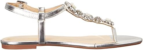 Betsey Johnson Blue Women's SB-ALTA Sandal, Silver, 8.5 | Image 5