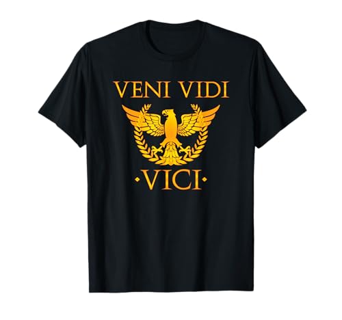 T-shirt Veni Vidi Vici Julius Caesar SPQR t-shirt, Preto, S