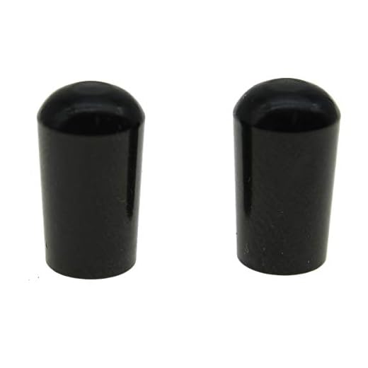 KAISH 2pcs Black Metric M4 Metal LP Guitar Toggle Switch Tip 3 Way Pickup Switch Knob for Epiphone