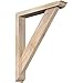 Ekena Millwork BKT0402X20X24TRA01SDF Traditional Smooth Bracket w/Offset Brace, Douglas Fir