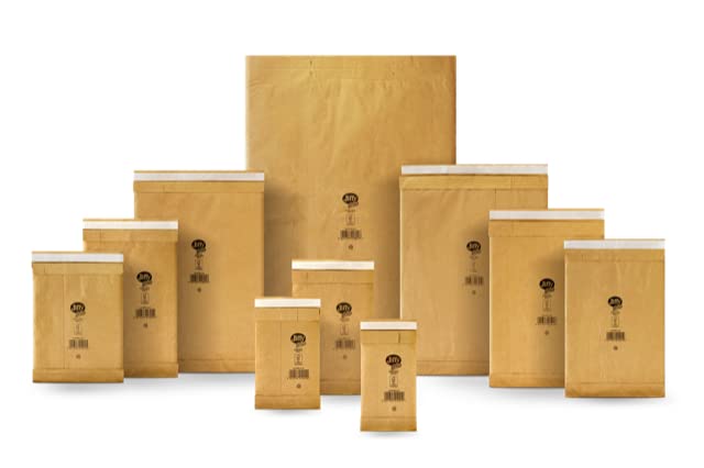 100 Papier Polsterversandtaschen Papiertaschen Polstertaschen aus Papier von dimapax (Gr. 02 Padded Bag 195 x 280/210 x 280 mm)