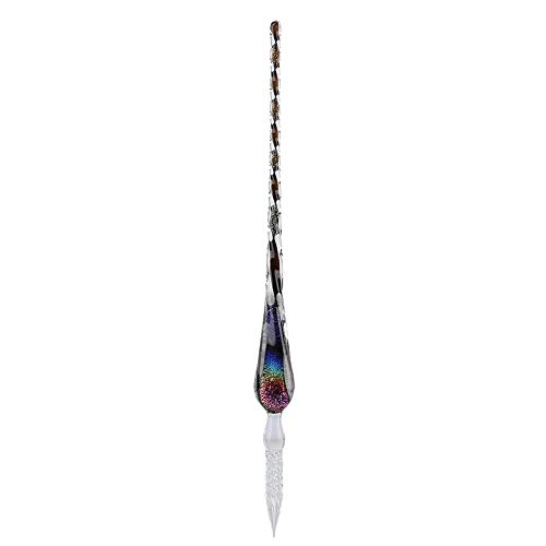 Haofy Juego de pluma de inmersión de cristal, bolígrafos de caligrafía, bolígrafo de caligrafía de cristal y juego de tinta, kits de caligrafía para arte, escritura, firmas, decoración, regalo(UN)