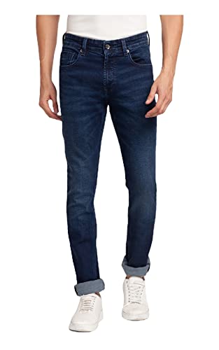 Image of Spykar Men's Mid Rise Regular Fit Jeans