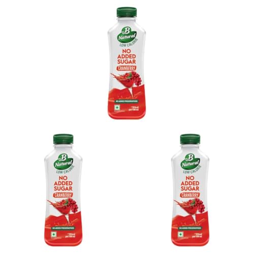 Image of B Natural Cranberry Juice (No Added Sugar), 750ml (Pack of 3)