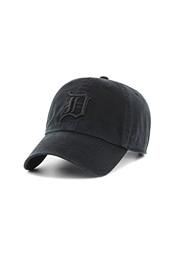 47 Brands MLB Detroit Tigers Gorra Negra Ajustable miniatura 1
