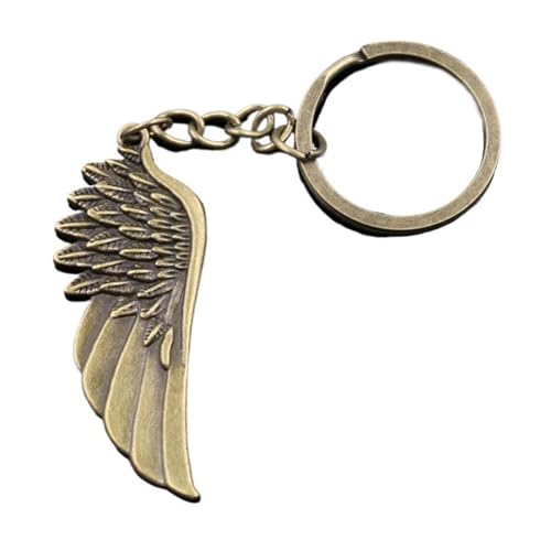 Porte-clés voiture homme support métal chaîne pendentif ailes pour motard