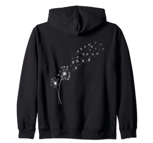 Dandelion Pi Day Flower Floral Tree Math Mathematic Lover Felpa con Cappuccio