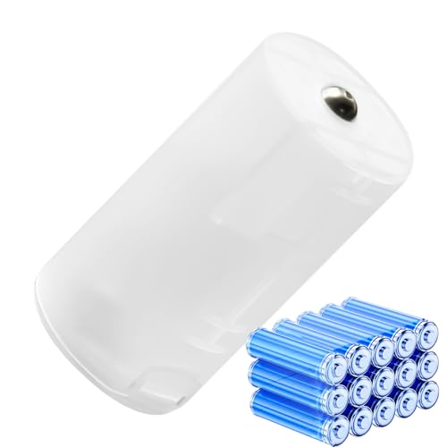 Renchey Adaptador De Pilas AA A D,Conversor De Energía para Baterías - Soporte De Conversión para Hogar Camping Trabajo Aparatos Eléctricos Equipos Electricista
