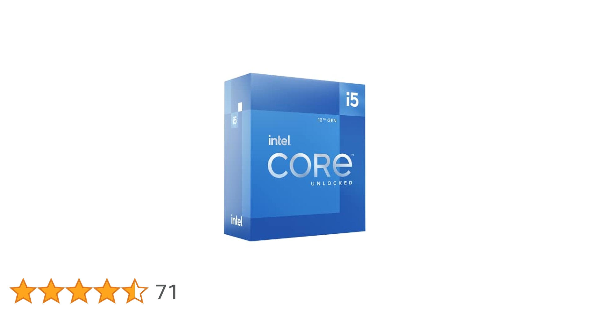 Intel Core i5-12500 CPU 　【280】 Powerful 12th Gen Intel Core i5-12500 3 GHz Processor.