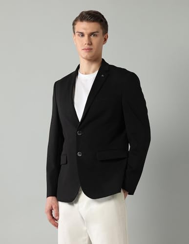 Image of Arrow Knitted Blazer for Men - Slim Fit, Button Closure Casual Blazer for Men