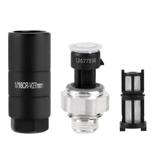 Lyreh Engine Oil Pressure Sensor & Socket, Oil Pressure Switch Kit for Chevy 2007-2008 Avalanche Silverado 1500 2500 3500 Suburbs Tahoe Express Replaces 12573107 12677836 12616646 D1846a