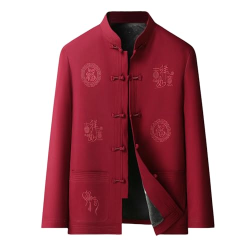 Veste de costume pour homme style chinois élégant en coton rembourré