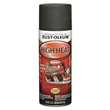 Rust-Oleum 248903 Engine Enamel, Hi Ht, Flt Blk, 12 oz, Spray