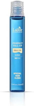LADOR Perfect Hair Fill Up 3 Seconds Intensive Keratin Hair Mask Rinse Off Treatment for Bleached Frizzy Damaged Dry Hair, Deep Conditioner Protein Hair Care Korean Hair Ampoule (13 ml)