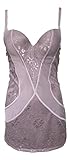 Ensemble nuisette 85D Ensemble Nuisette 85D Gris Taupe Soutien Gorge Caraco et String Lingerie Femme