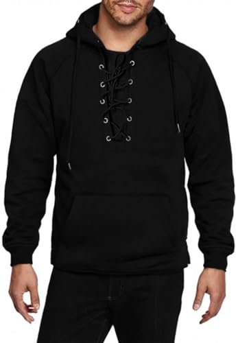 Men's Hoodies Pullover Tactical Hoodies for Men Quarter Drawstring Sweatshirts with Pocket Suitable for Gym Athletic4