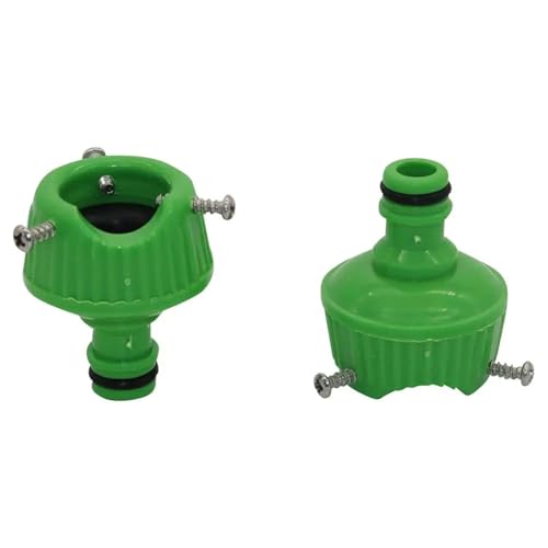 2Pcs Universal Water Faucet Adapter with Fastening Bolt Garden Watering 16-22mm Tap Pipe Snap Connector Irrigation Tube Fitting