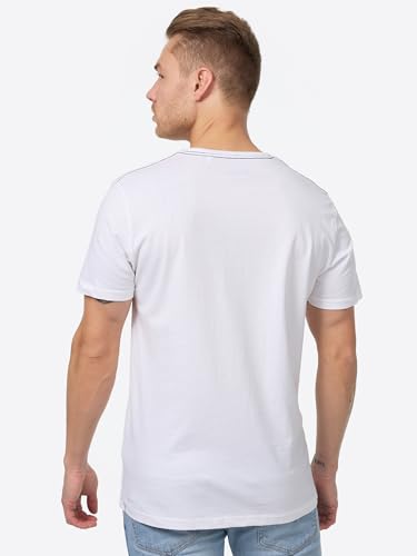 Lonsdale Camiseta Manga Corta Two Tone, Bianco, Large