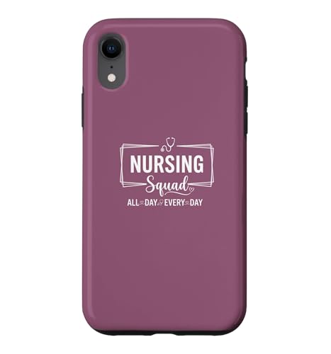 Nursing Squad All Day Every Day Nurse �L���[�g �`�[���N���[ �s���N �X�}�z�P�[�X iPhone XR �p
