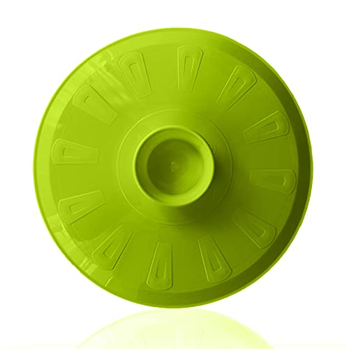 Tapa gira tortillas para tortilla de patatas en la sarten LIBRE BPA, tapa volteatortillas 26cm para voltear tortilla de patatas, apto para microondas y lavavajillas, giratortillas de patatas (Verde) Cover