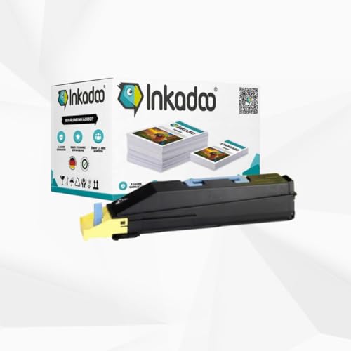 Inkadoo Toner für Kyocera/Mita 1T02JZAEU0 / TK-865Y Gelb TASKalfa 250 ci TASKalfa 300 ci Copystar - CS 300 ci CS 250 CI ca. 12.000 Seiten Tonerkartusche, Tonerpatronen, Drucker Toner