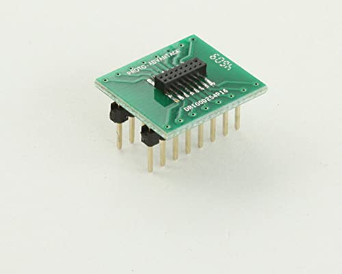 Adaptateur double rangée 16 broches avec pas de 1,00 mm pour conversion DIP-16 stable