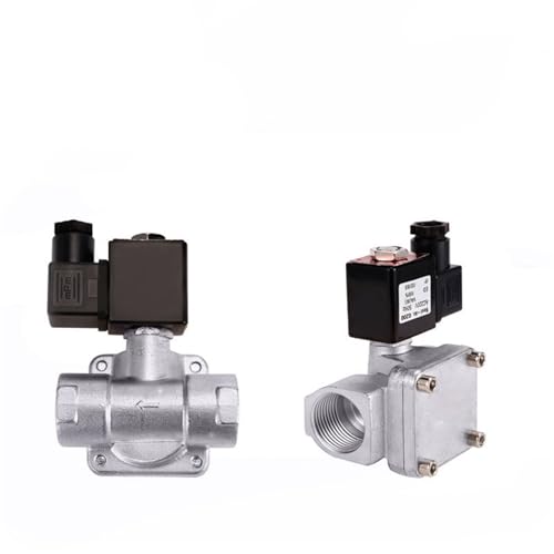 Électrovanne inox 1 pouce 230V normalement fermée NPT vanne fluide