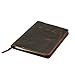TheAntiq A5 Leather Journal Refillable Large Moleskine Notebook Planner Cover with pen loop