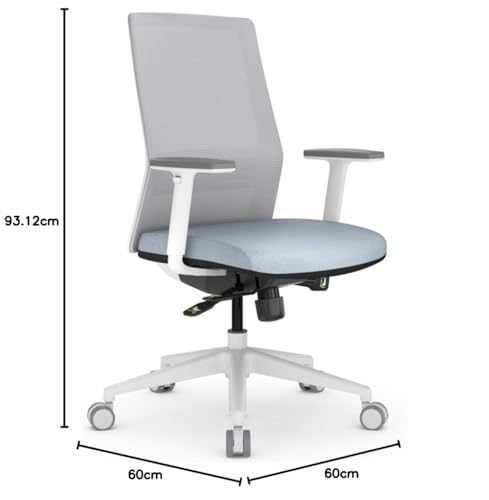 Image of Lakdi The Furniture Co. Functional Professional Mid Back Mesh Office Chair - Slim Design, Ergonomic Support & All-Day Comfort for Modern Workspaces