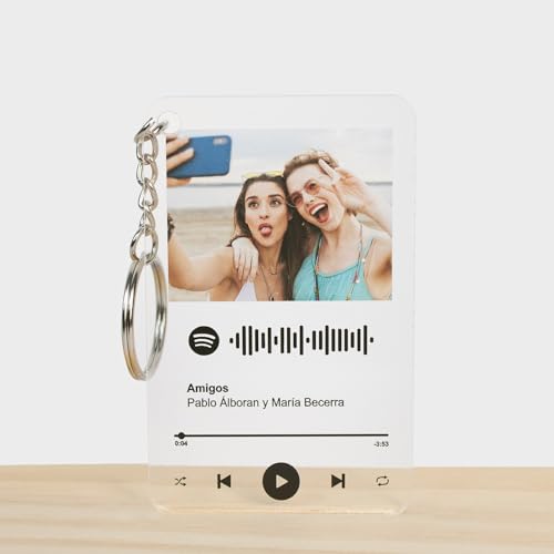 Miniatura 5 de Placa Spotify Personalizada Con Foto Y Canción Favorita. Placa Personalizada De Metacrilato Con Código Escaneable. Regalo Original Personalizado Para San Valentín.